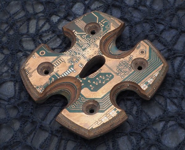 画像2: Warren Thomas　サーキットボード 鍔 プロトタイプ (2)