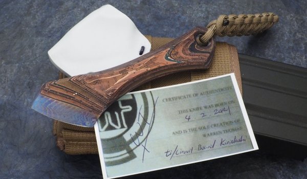 画像2: Warren Thomas チタン/電子基板 ハイブリッド・キリダシ（短） (2)