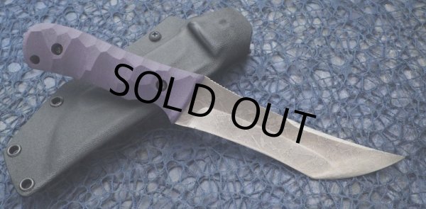 画像2: マサユキ作 風牙（フウガ）紫ハンドル・OU-31サテンフィニッシュ (2)