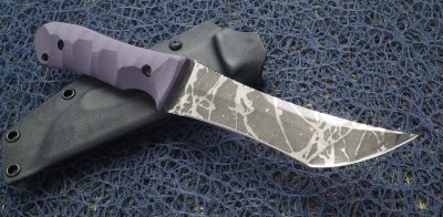 画像2: マサユキ作 風牙（フウガ）紫ハンドル・OU-31 "H&H"