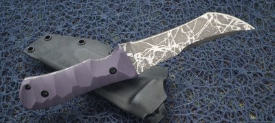 画像3: マサユキ作 風牙（フウガ）紫ハンドル・OU-31 "H&H"