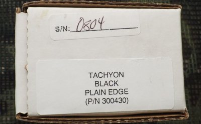 画像2: Microtech Tachyon Black plain edge #0804