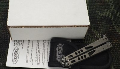 画像1: Microtech Tachyon Black plain edge #0804
