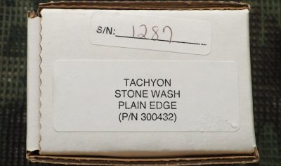 画像2: Microtech Tachyon Stone wash plain edge #1287